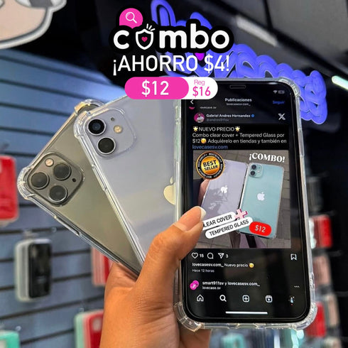 VIDRIO TEMPLADO PARA IPHONE (VARIEDAD DE MODELOS)
